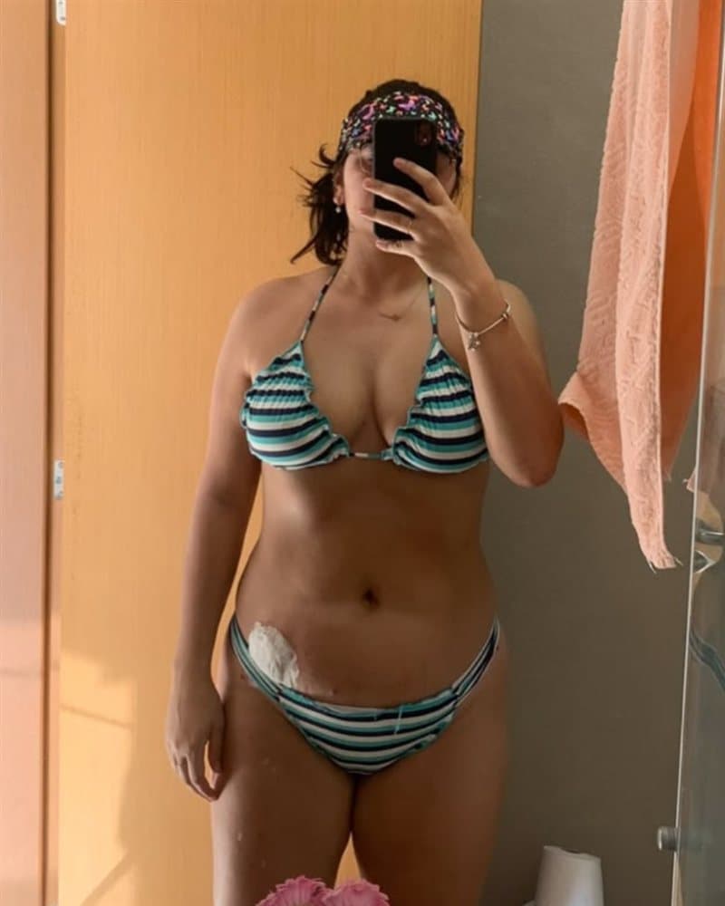 Antes — aluna Bruna